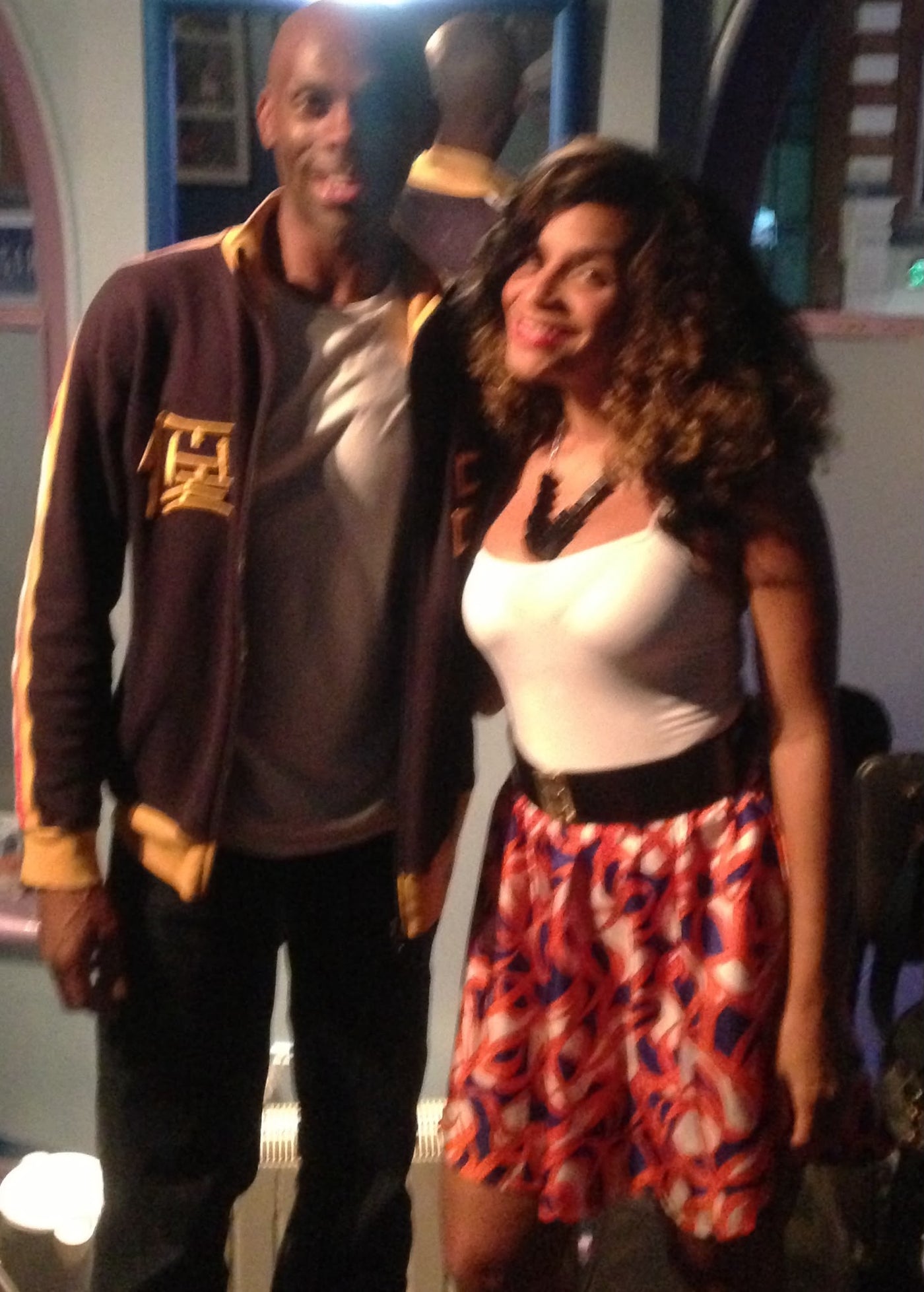 Teedra Moses with Devon