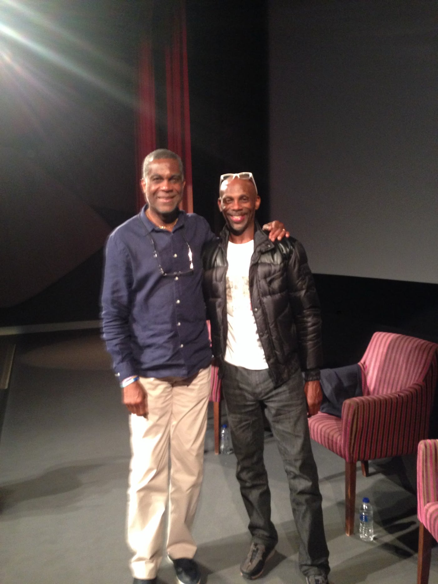 Devon with Michael Holding
