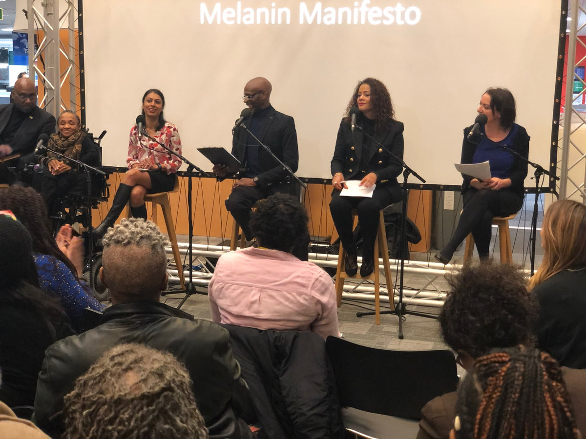 Devon hosting the Melanin Manifesto panel