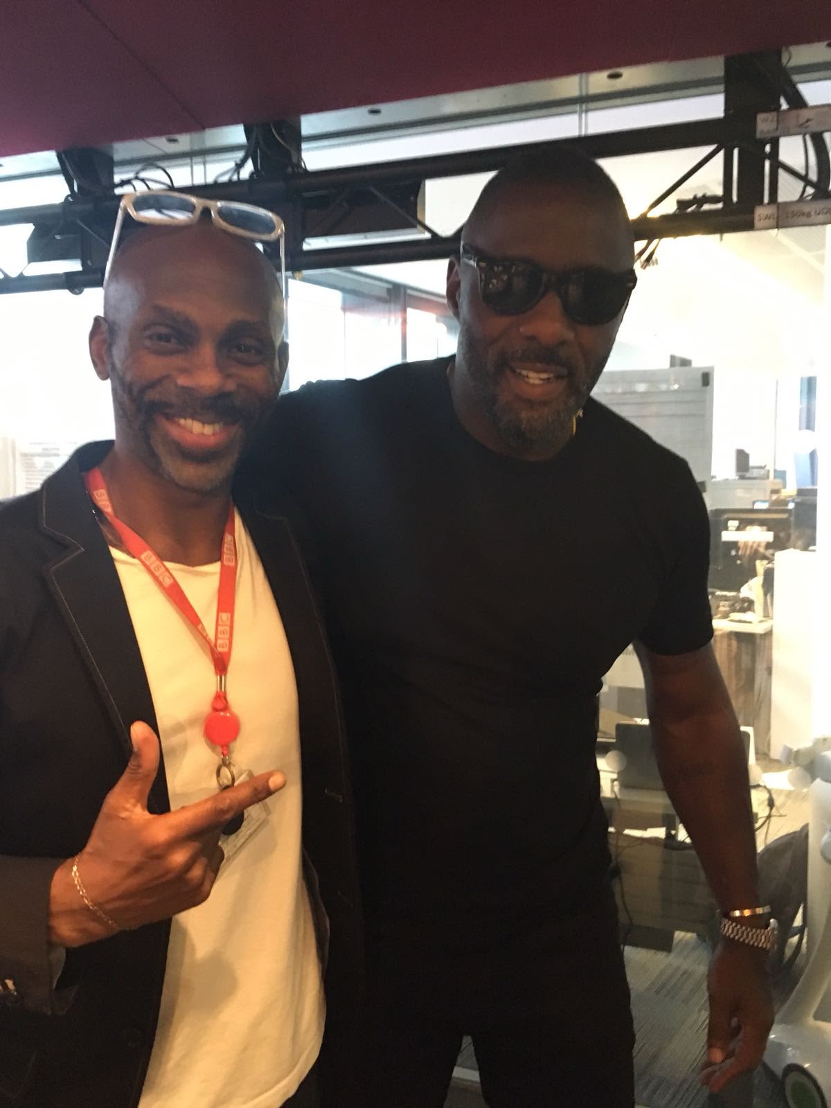 Idris Elba with Devon